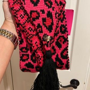 COPY - Betsey Johnson Pink leopard scarf NWT